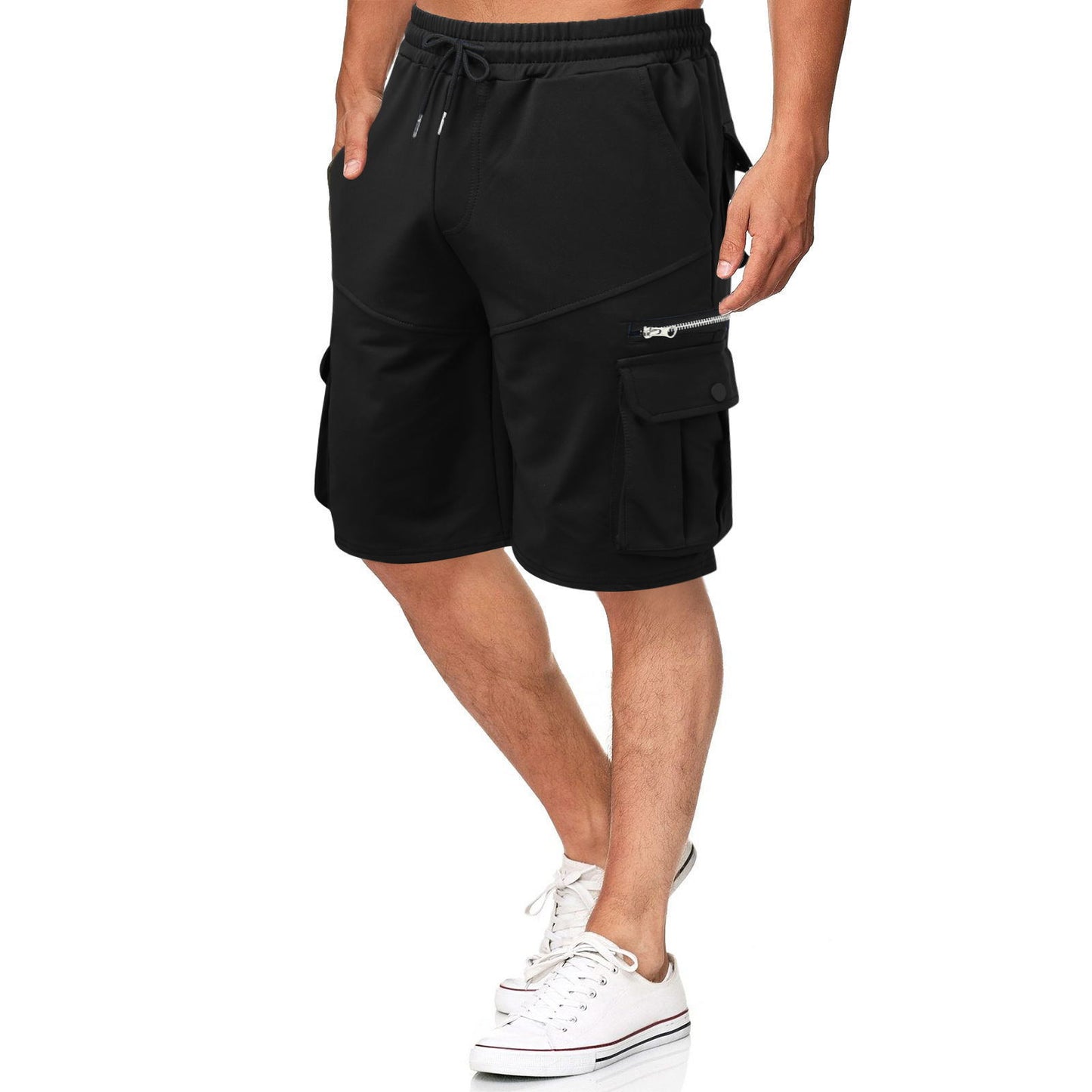 Shorts cargo multifonctionnels pour hommes avec fermeture éclair et poches pratiques Chic und Stil
