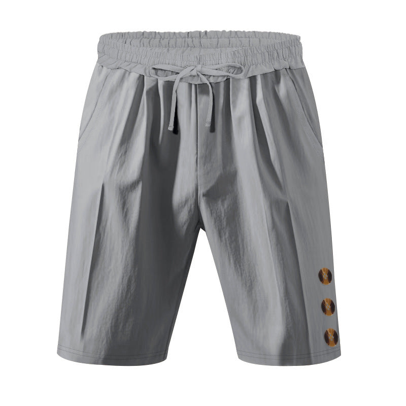 Shorts de loisirs pour hommes avec ceinture élastique et poches latérales pratiques Chic und Stil