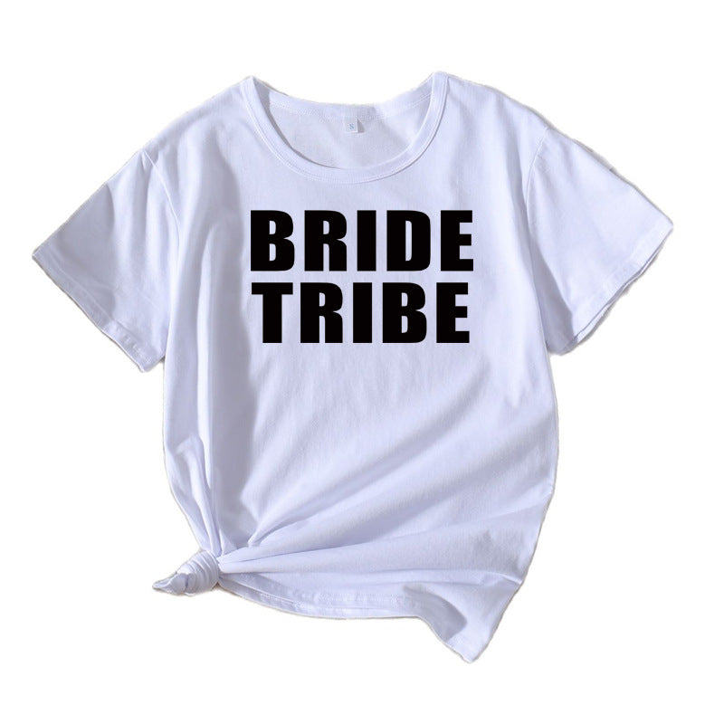 T-shirt graphique de loisirs pour femmes Brauttribe Chic und Stil