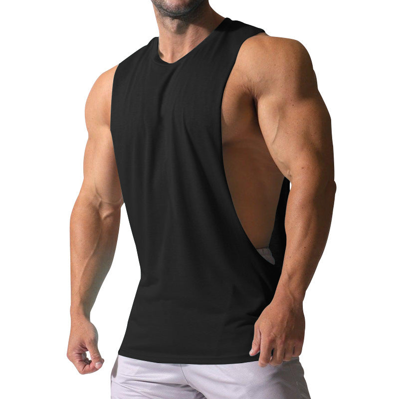 Chemise de sport sans manches pour hommes avec décolleté profond dans le dos et matériau respirant Chic und Stil