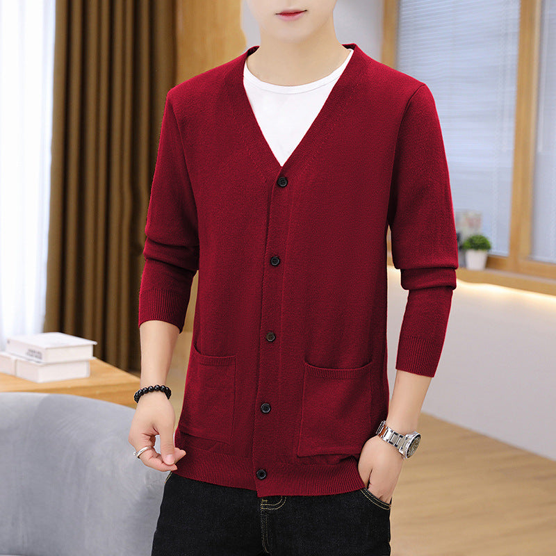 Cardigan en tricot léger élégant pour hommes avec poches Chic und Stil