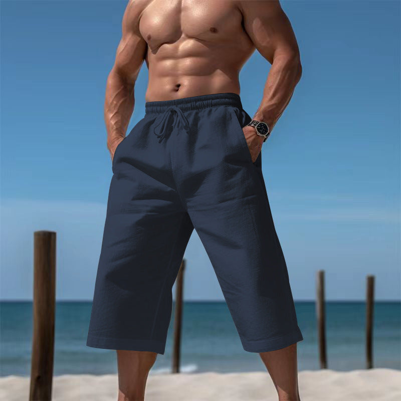 Shorts de plage décontractés pour hommes avec taille élastique et poches latérales pratiques Chic und Stil