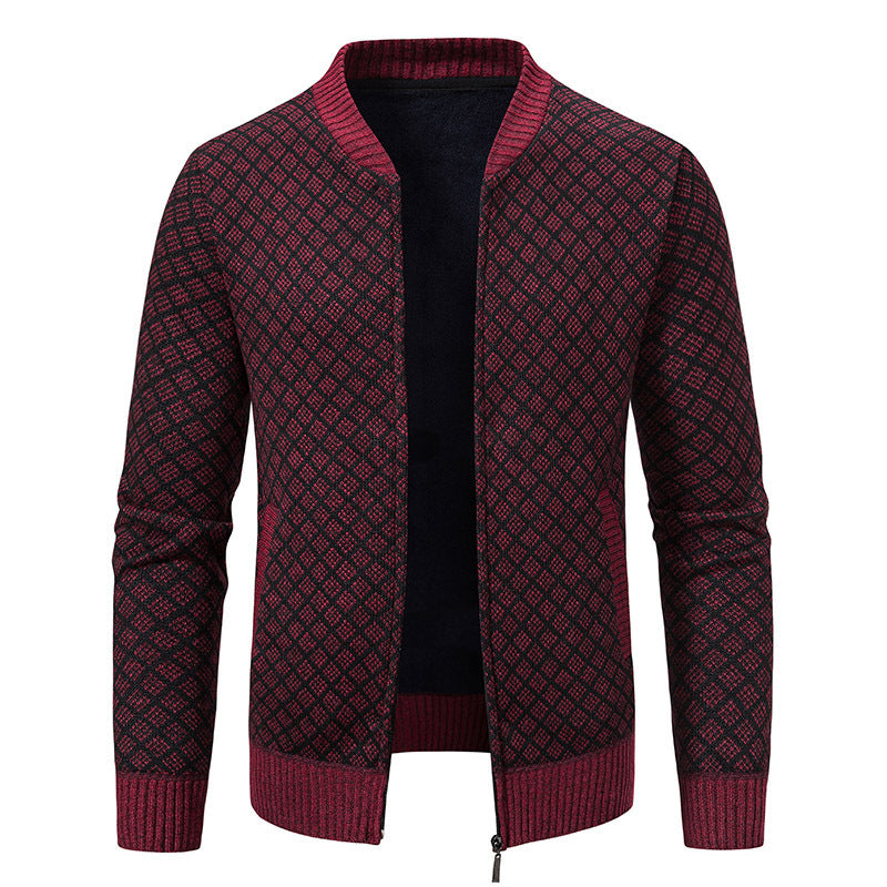 Blazer en tricot élégant pour hommes avec fine structure Chic und Stil