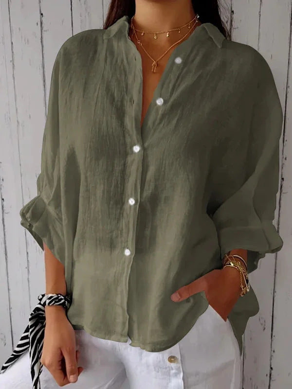 Blouse en lin légère pour femmes avec coupe décontractée Chic und Stil