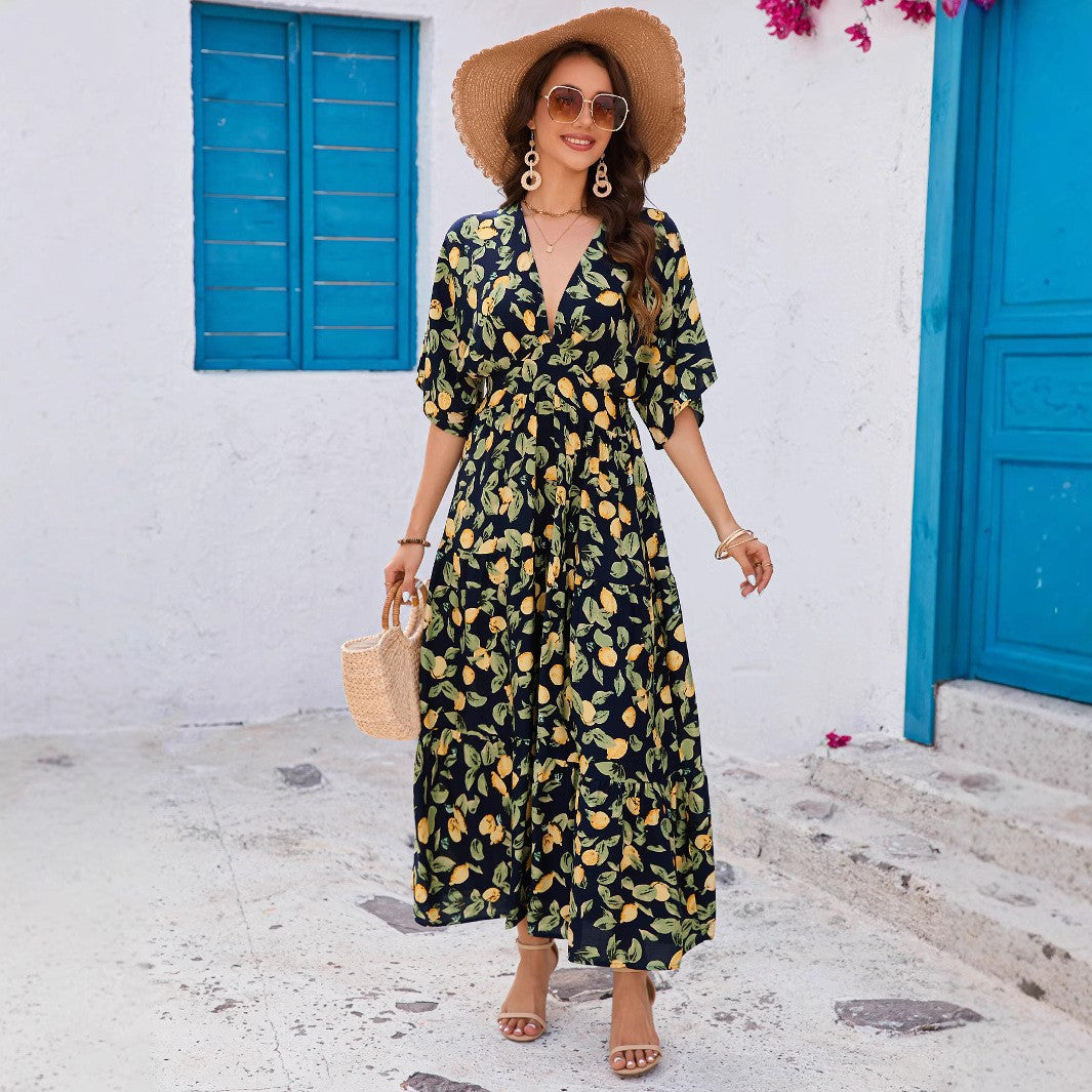 Robe maxi évasée pour femmes Chic und Stil