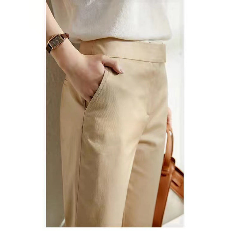 Pantalon taille haute ajusté pour femme Chic und Stil 1750846898