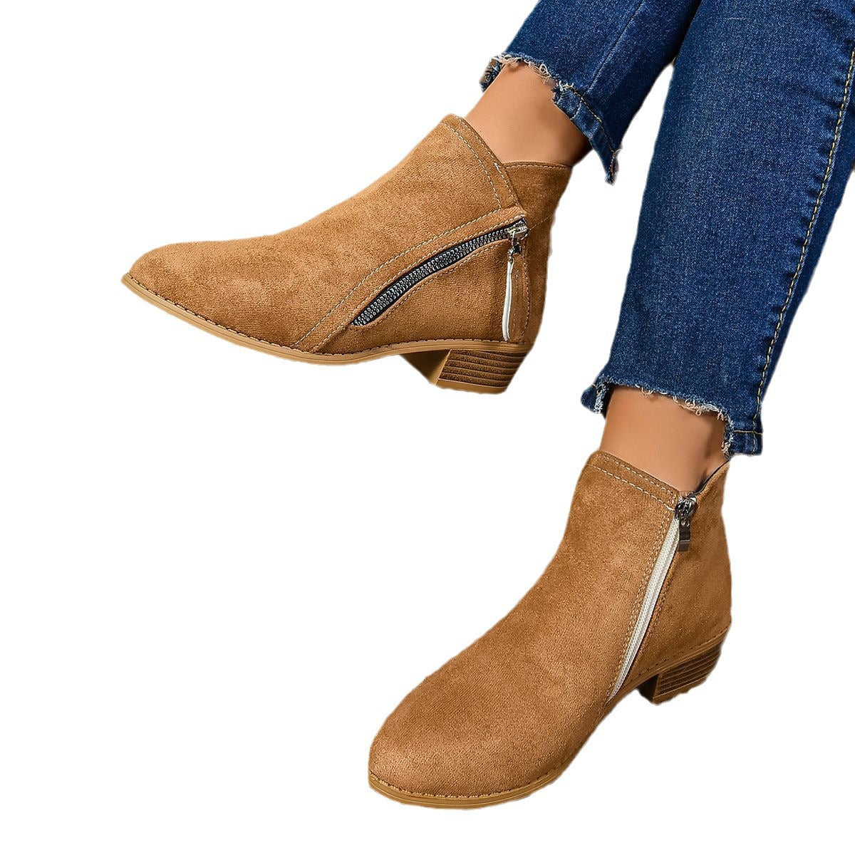 Dames Bottines élégantes avec fermeture éclair à la mode Chic und Stil