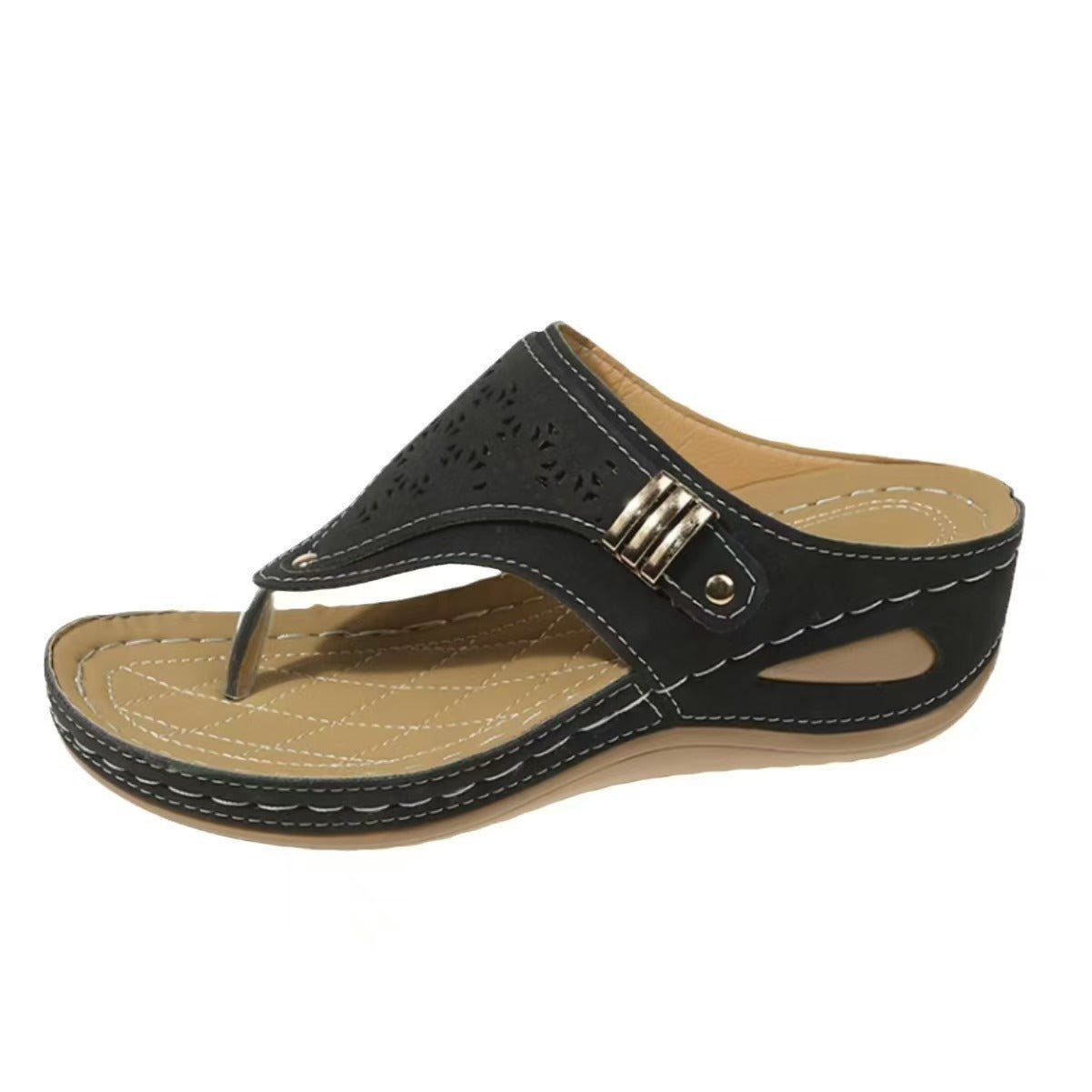 Sandales à glissière élégantes pour dames avec découpes Chic und Stil