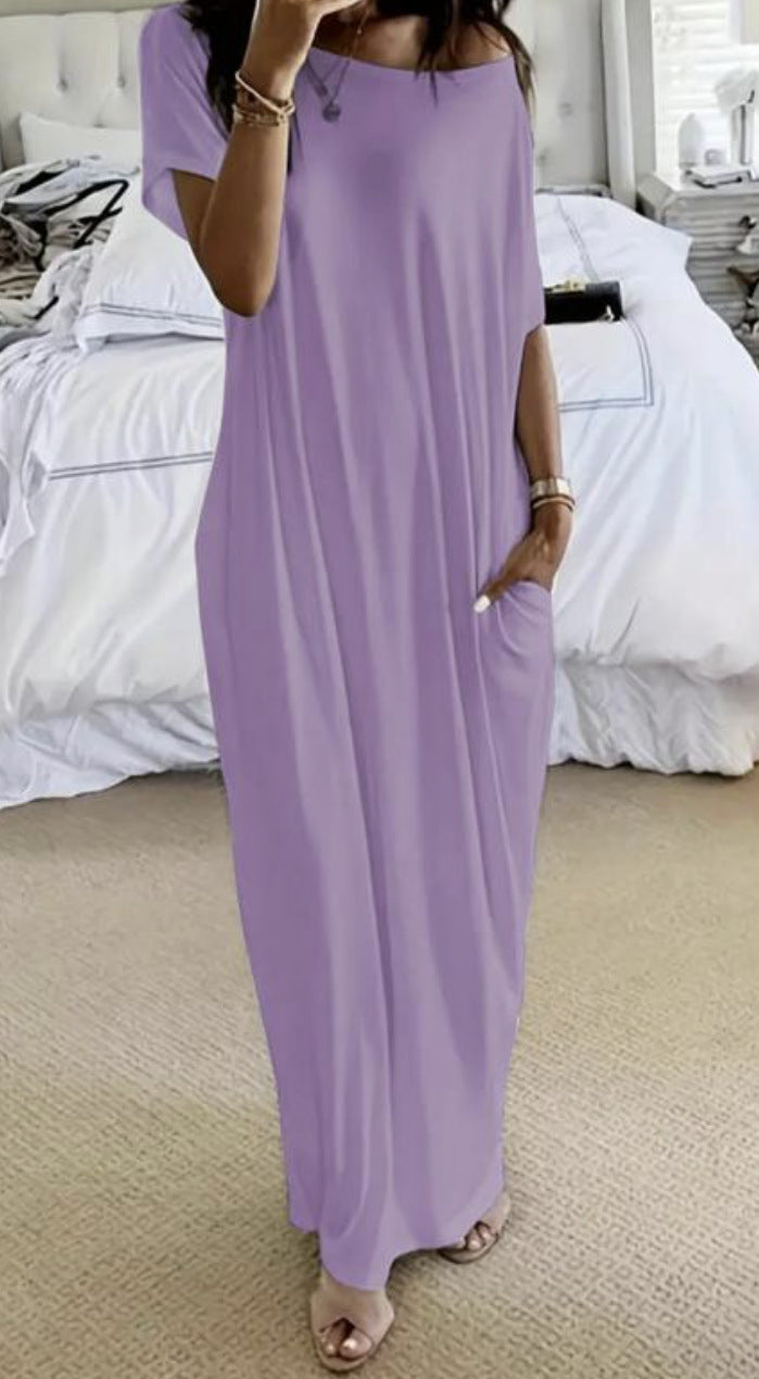 Robe maxi décontractée pour femmes avec coupe ample et poches pratiques Chic und Stil