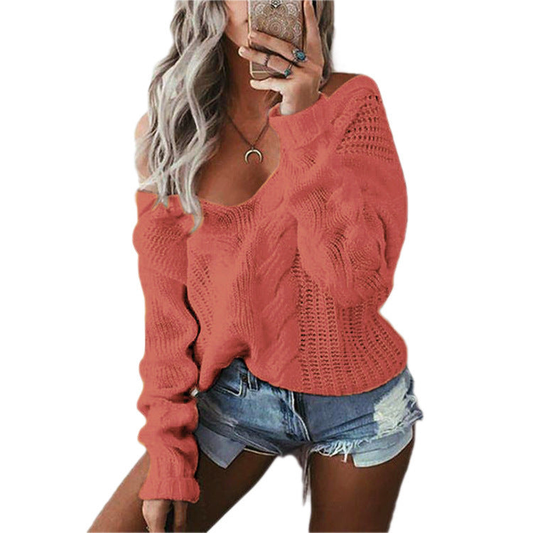 Pull pour femmes en grosse maille avec une structure en crochet aérienne Chic und Stil