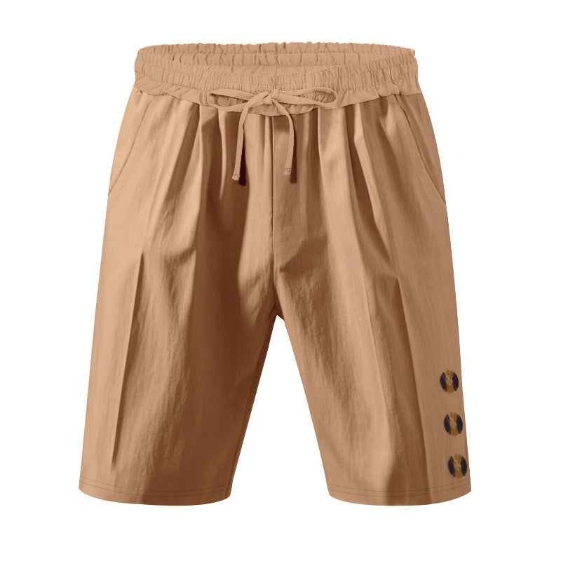 Shorts de loisirs pour hommes avec ceinture élastique et poches latérales pratiques Chic und Stil