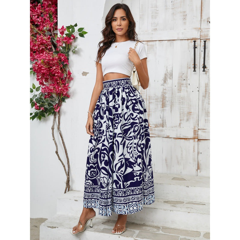 Jupe maxi à fleurs pour femmes Chic und Stil