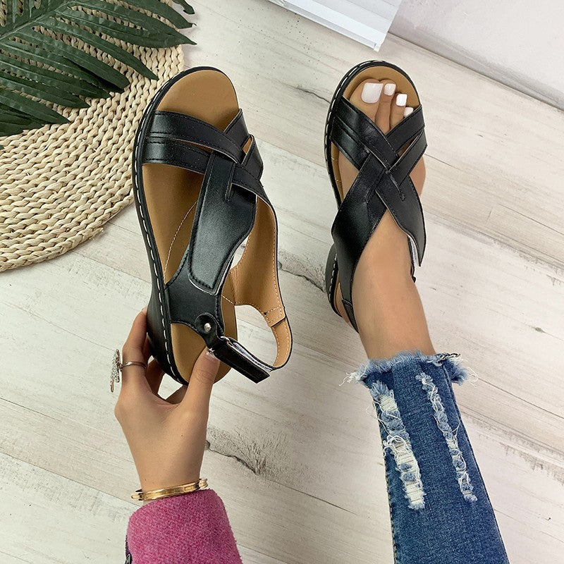 Sandales pour dames à lanières confortables avec semelle anatomique Chic und Stil