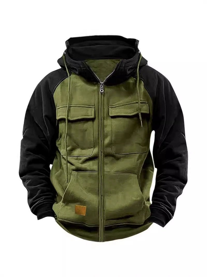 Veste à capuche sportive pour hommes avec poches pratiques et fermeture éclair Chic und Stil