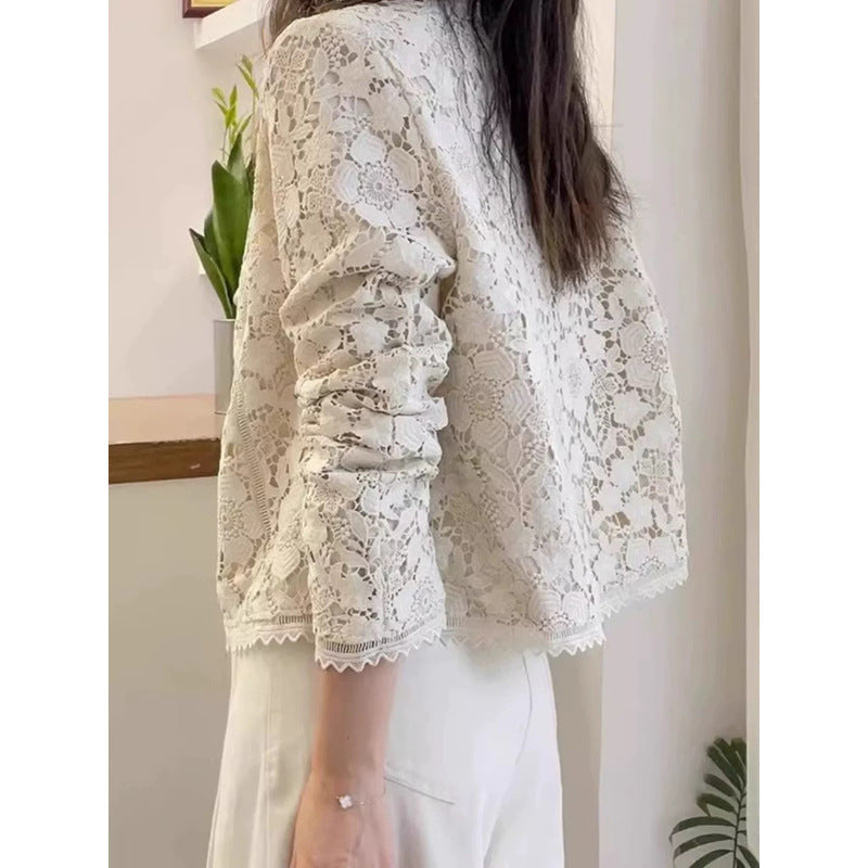 Veste courte en dentelle délicate pour femmes Chic und Stil