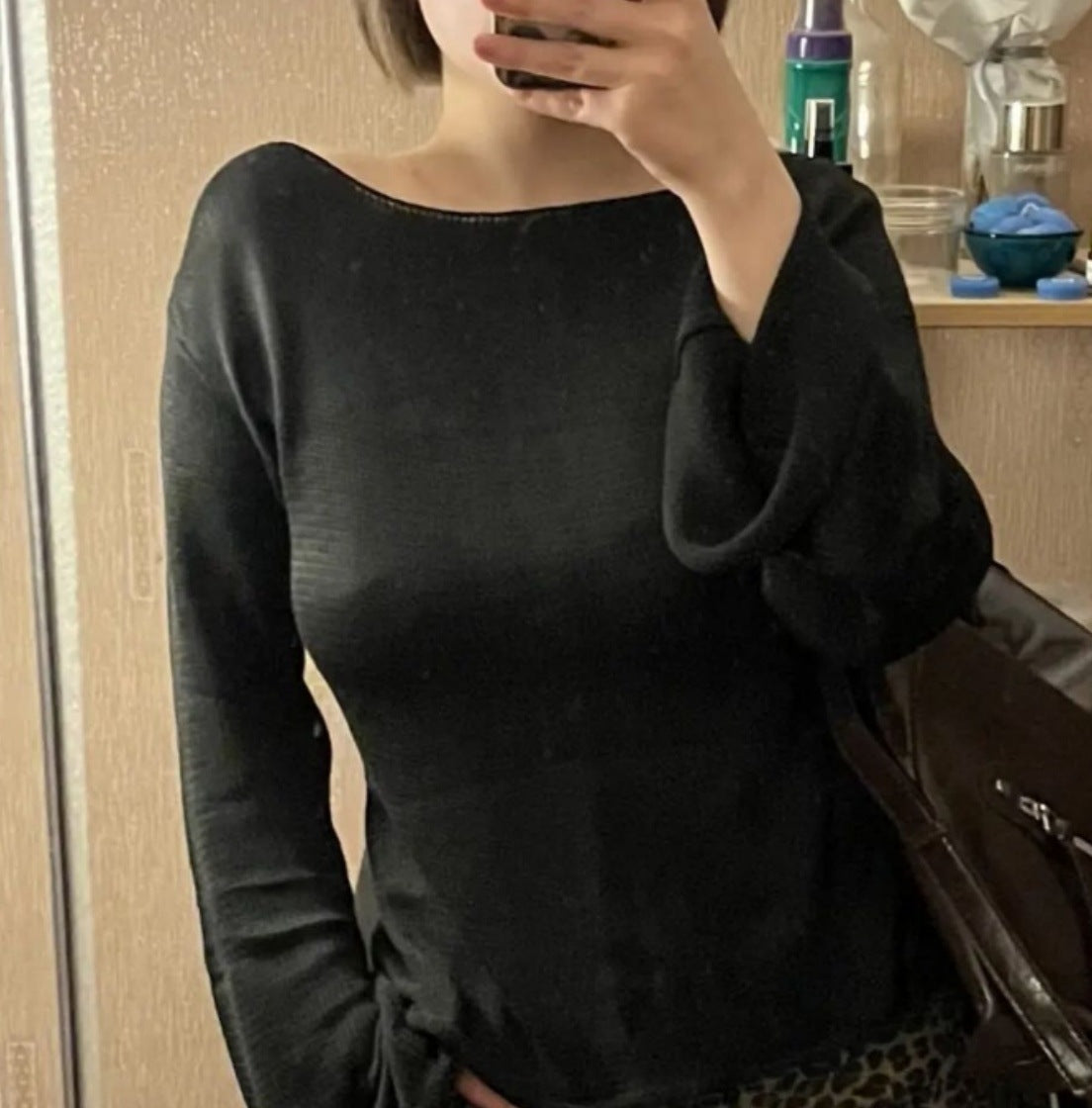 Dames pull en fine maille élégant avec coupe décontractée et col rond Chic und Stil