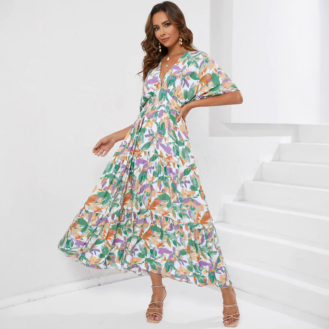 Robe maxi évasée pour femmes Chic und Stil