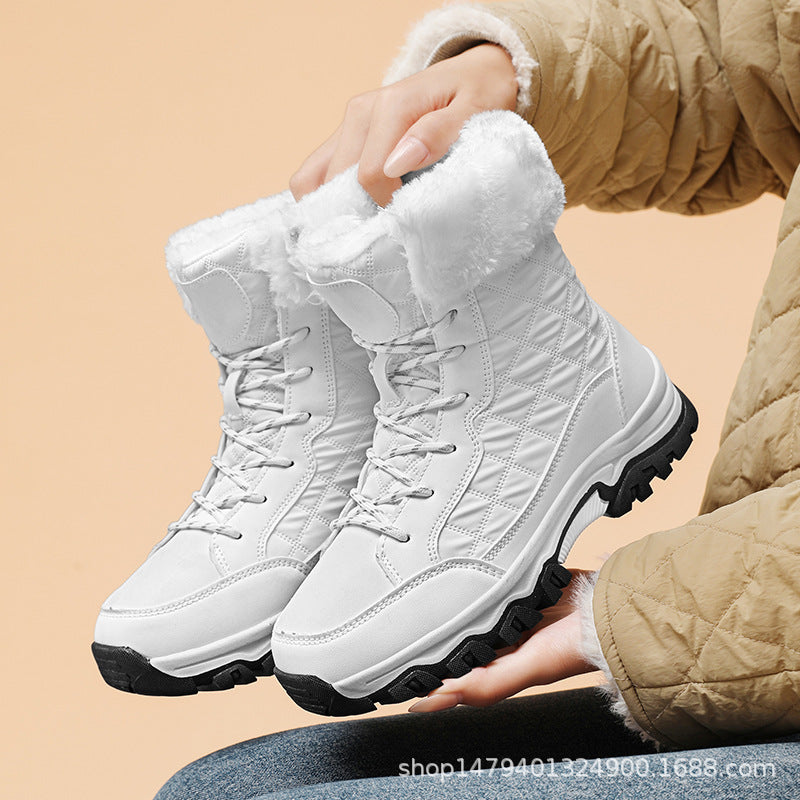 Bottes de randonnée d'hiver pour femmes avec doublure en polaire chaude et semelle antidérapante Chic und Stil