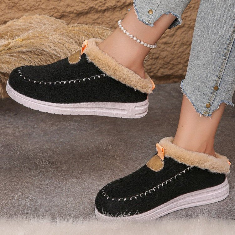 Chaussons moelleux pour femmes avec semelle antidérapante et doublure douillette Chic und Stil