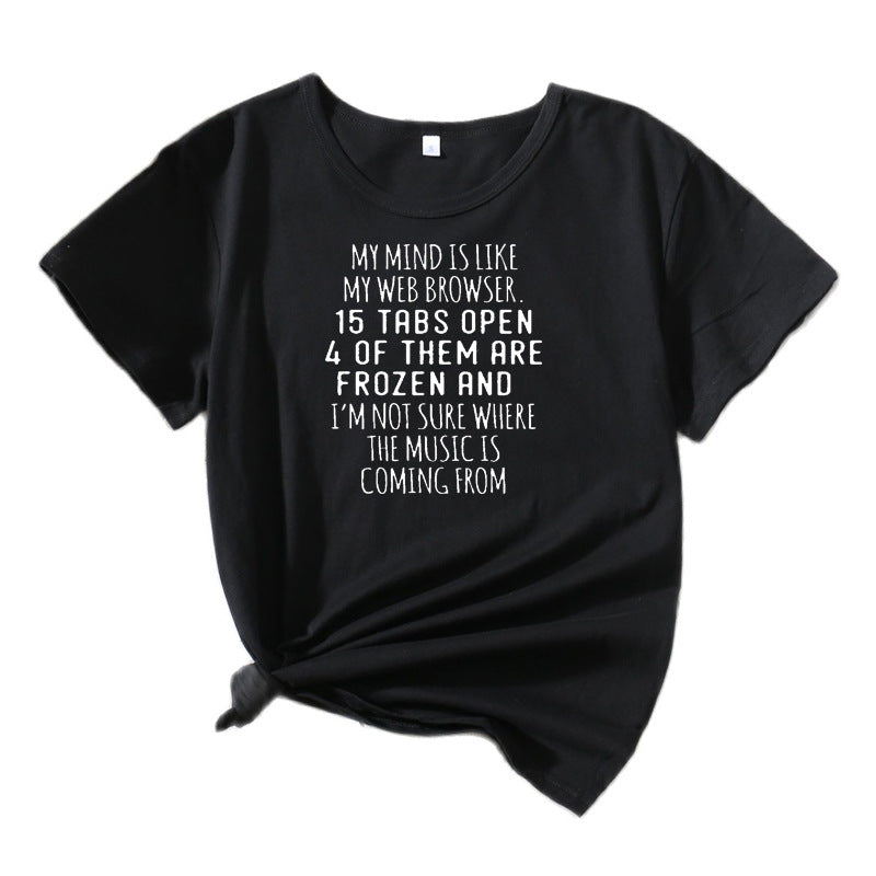 T-shirt graphique décontracté pour femmes Chic und Stil