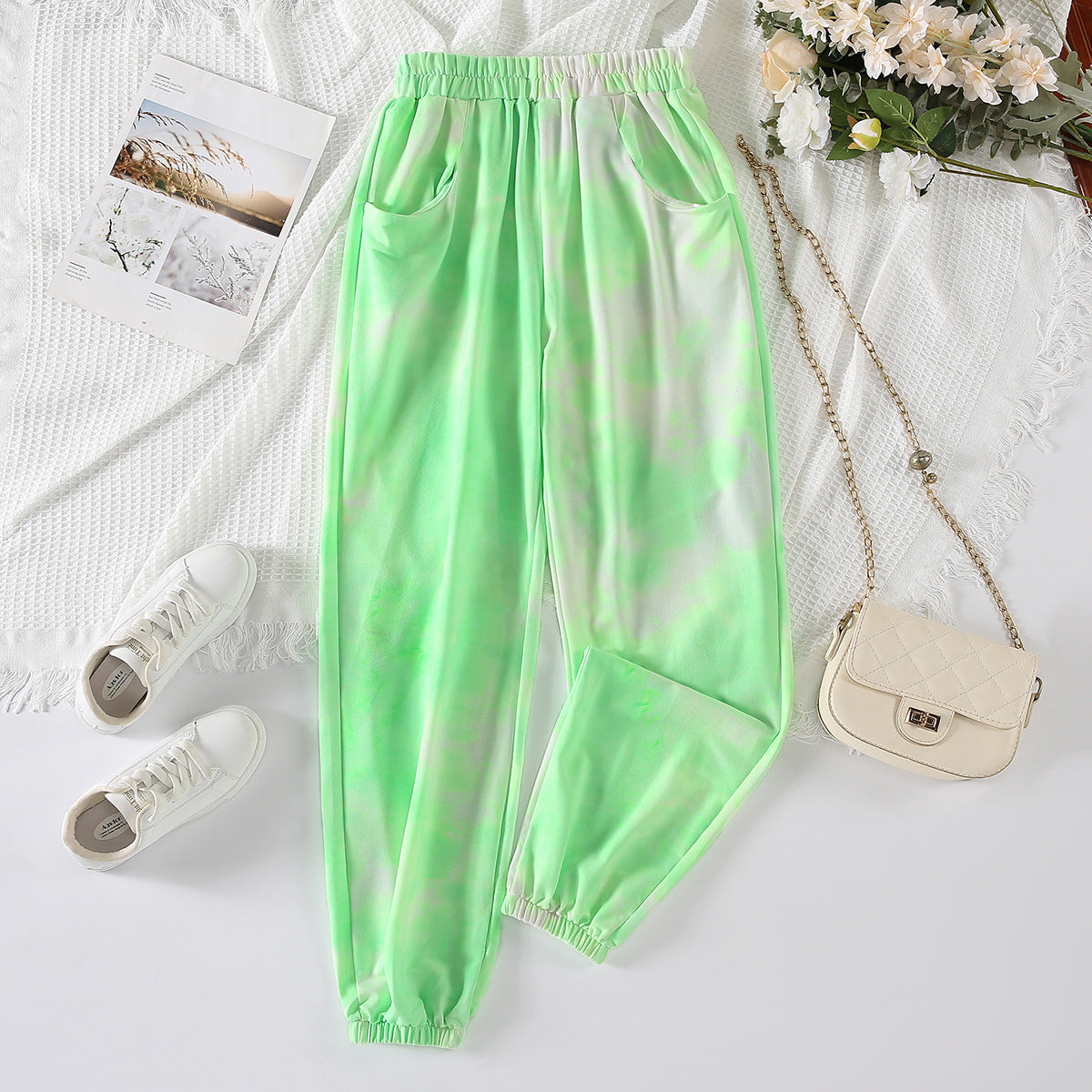 Pantalon de jogging pour femme avec taille élastique et poches pratiques Chic und Stil