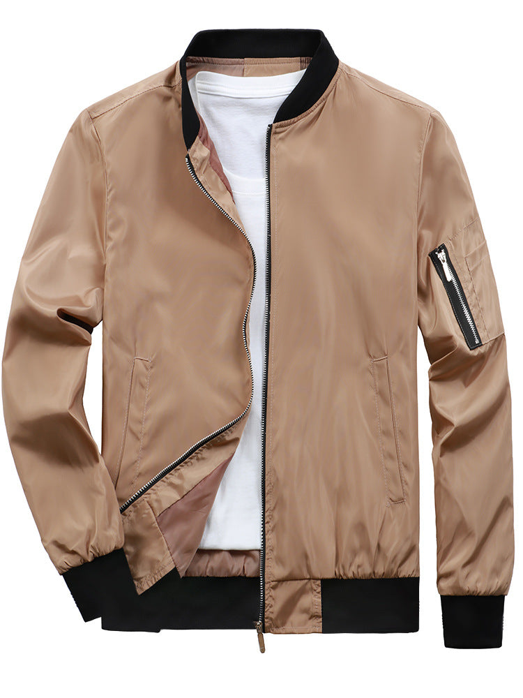 Veste bomber sportive pour hommes avec poches zippées pratiques Chic und Stil
