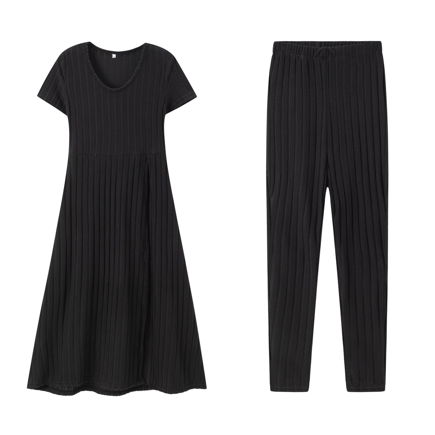 Set de robe côtelée et leggings Chic und Stil pour femme