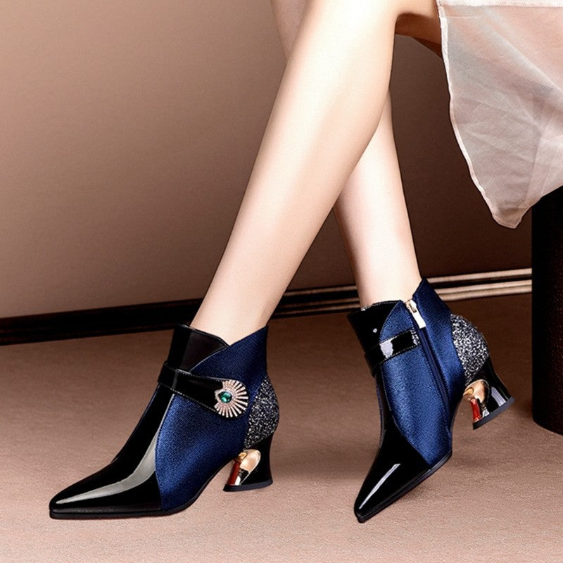 Bottes à la mode pour femmes avec accent scintillant Chic und Stil