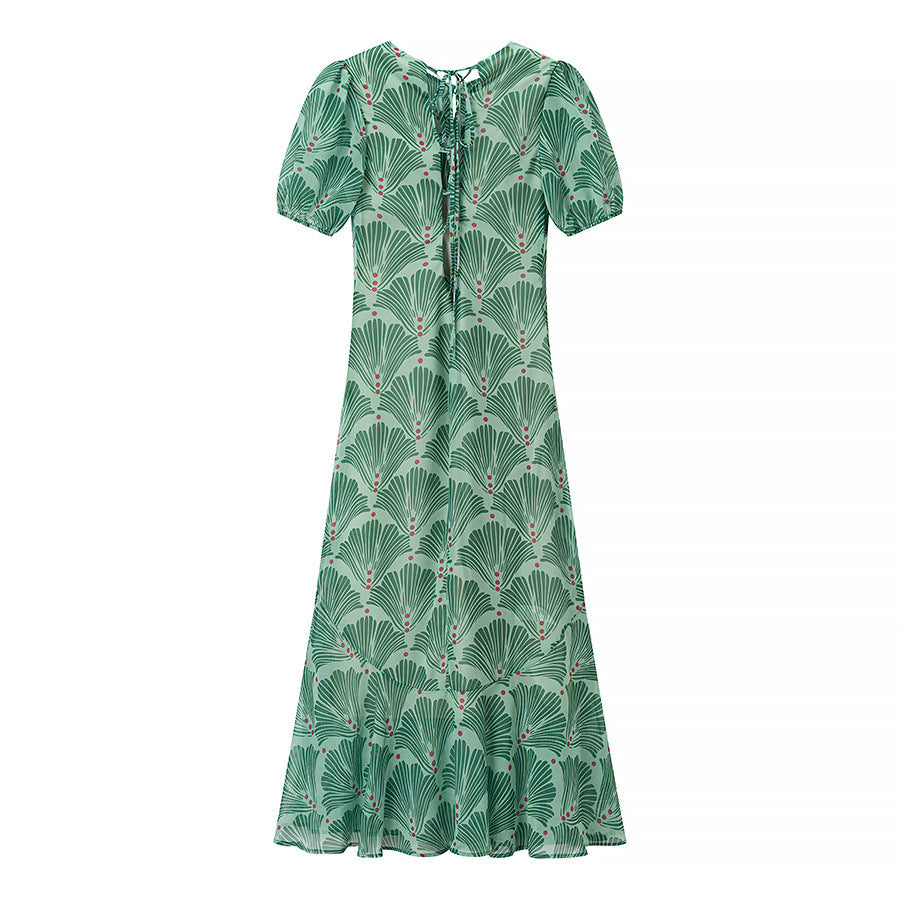 Robe maxi femme avec un design floral frais et une coupe décontractée Chic und Stil