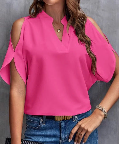 Dames Blouse Épaules Nues Chic und Stil