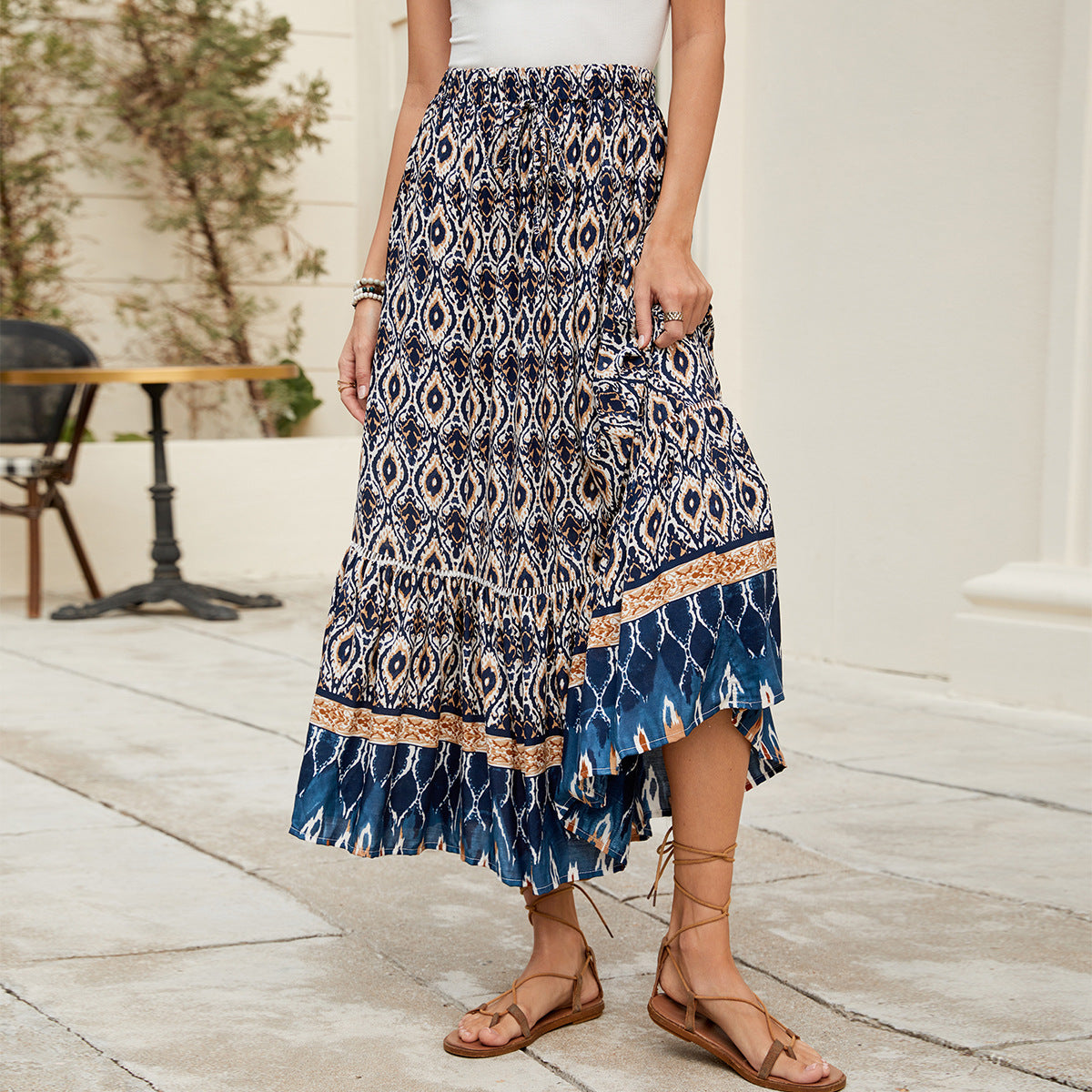 Roc Chic und Stil maxi jupe boho femme