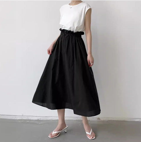 Robe maxi élégante sans manches pour femmes avec lien de taille ajustable Chic und Stil