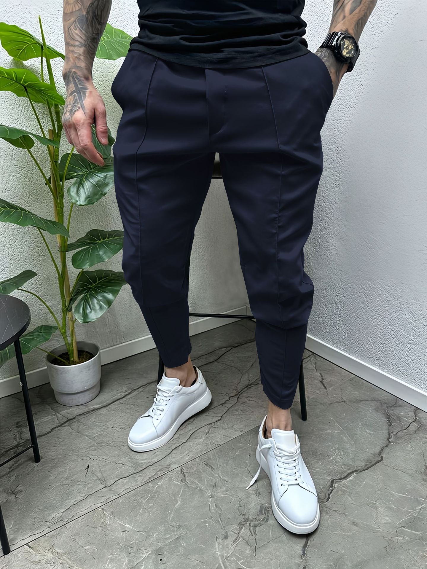 Pantalons de performance stretch sur mesure pour hommes Chic und Stil