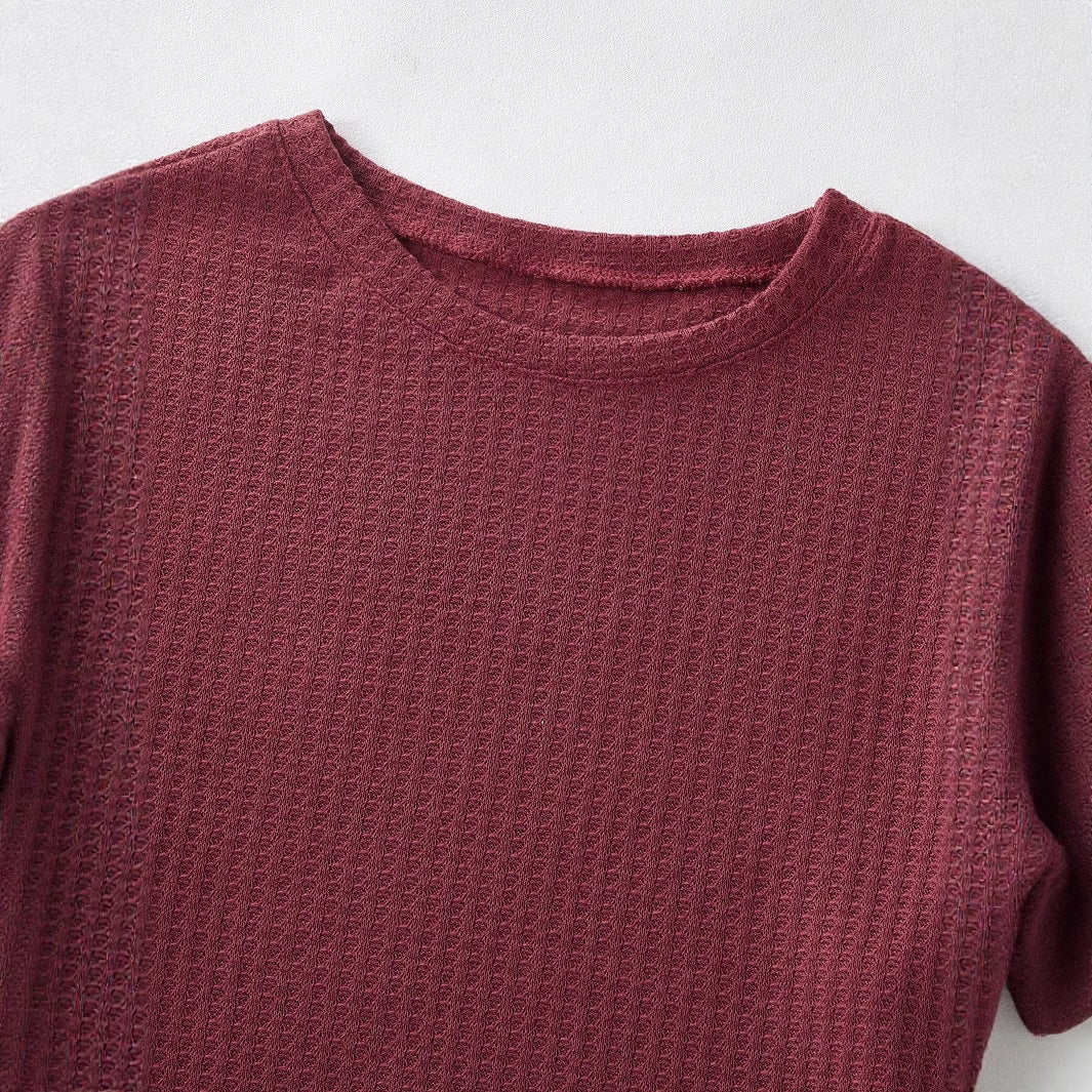 Ensemble de pyjama décontracté pour femmes avec haut court et shorts Chic und Stil