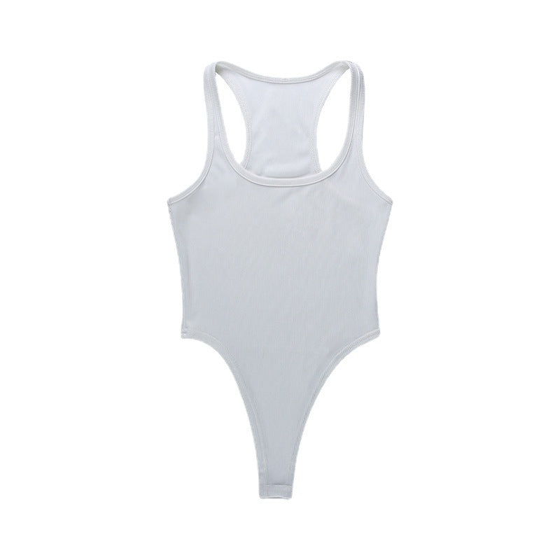 Body à col montant en côtes Chic und Stil pour femmes