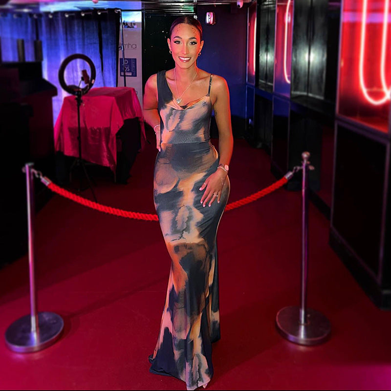 Robe Maxi Ajustée Femme Chic und Stil