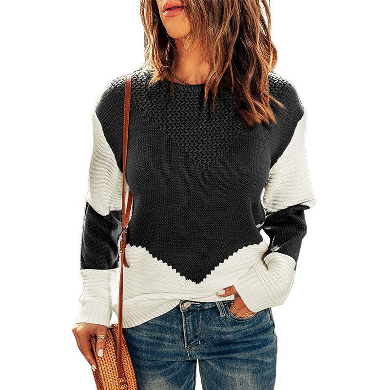 Pull femme avec des motifs géométriques Chic und Stil
