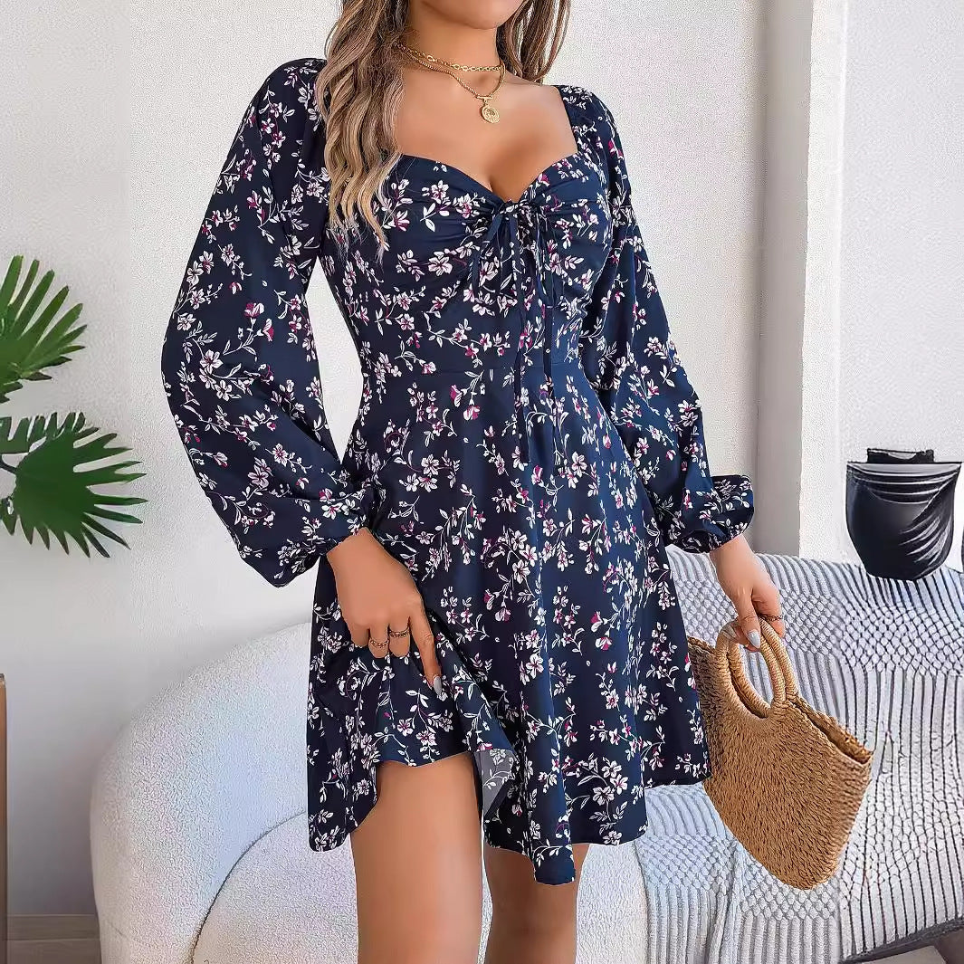 Robe d'été off-shoulder pour femmes avec des accents floraux Chic und Stil