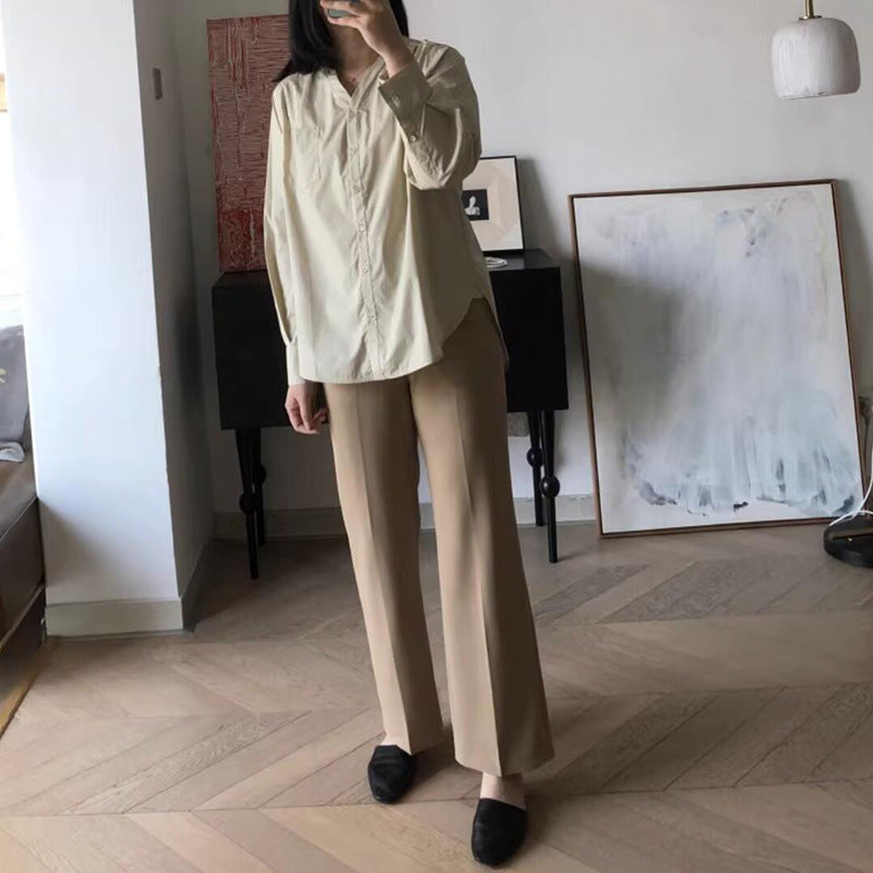 Pantalons large à taille haute polyvalents pour femmes Chic und Stil