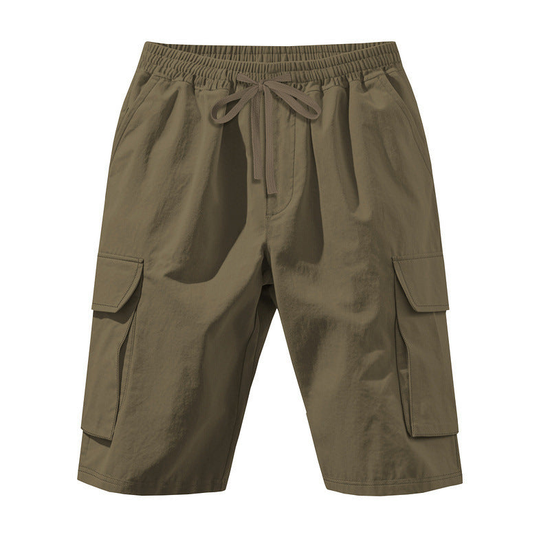Shorts cargo pour hommes avec taille élastique et poches multifonctionnelles Chic und Stil