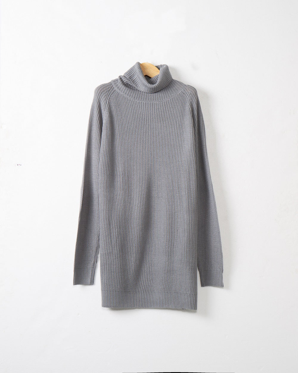 Dames Pull-over à col roulé douillet en tricot doux Chic und Stil