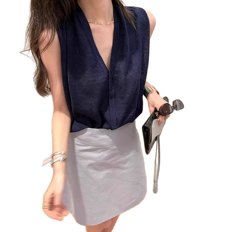 Top sans manches léger à coupe décontractée pour femme Chic und Stil