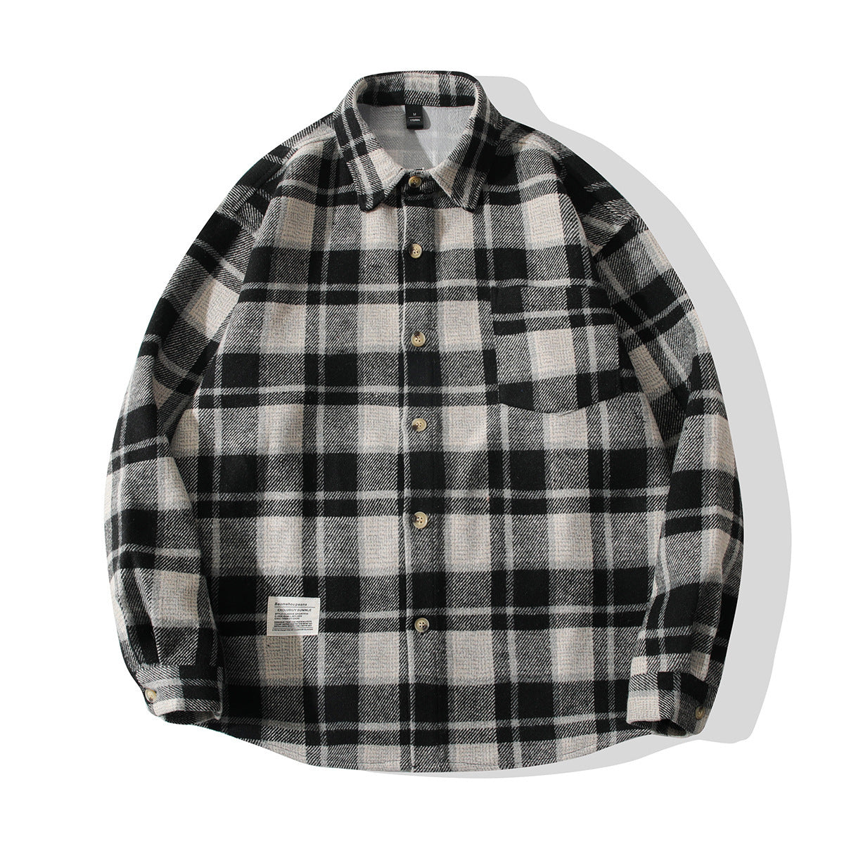 Chemise en flanelle confortable à carreaux pour homme Chic und Stil