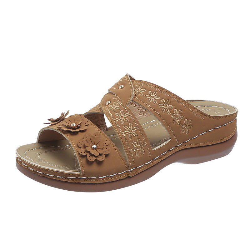 Sandales Fleuries Confort Chic und Stil pour Femmes