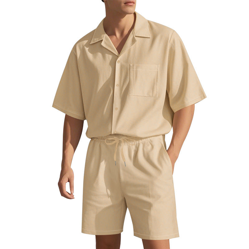 Costume court confortable pour hommes avec ceinture élastique et poches pratiques Chic und Stil