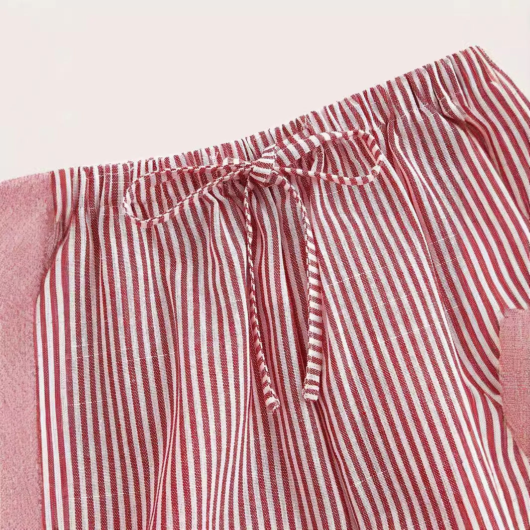 Pantalon d'été décontracté pour femmes avec poches latérales et taille élastique Chic und Stil