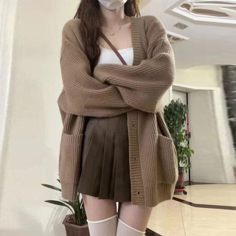 Cardigan en grosse maille pour femmes avec poches et coupe douce Chic und Stil