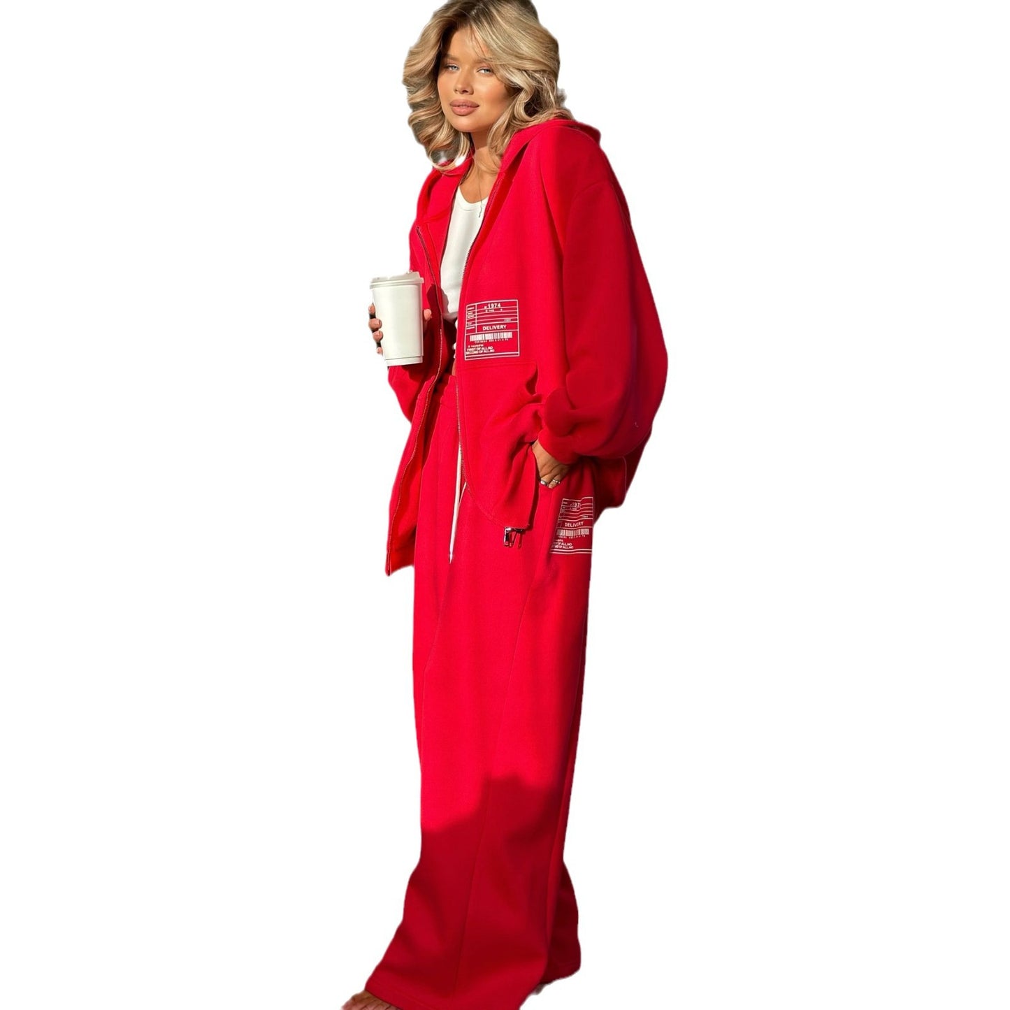 Dames Ensemble Sweat Oversized Pratique Chic und Stil