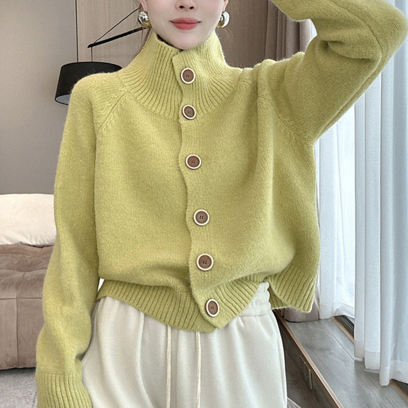 Cardigan en tricot à la mode pour femmes avec détails de boutons et coupe décontractée Chic und Stil