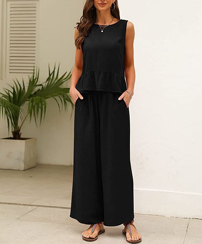 Combinaison légère pour dames avec ourlet à volants Chic und Stil